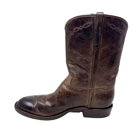 Kemo Sabe Mad Dog Roper Western Boots Mens 9.5 EE Brown Leather Handmade - Picture 4 of 15